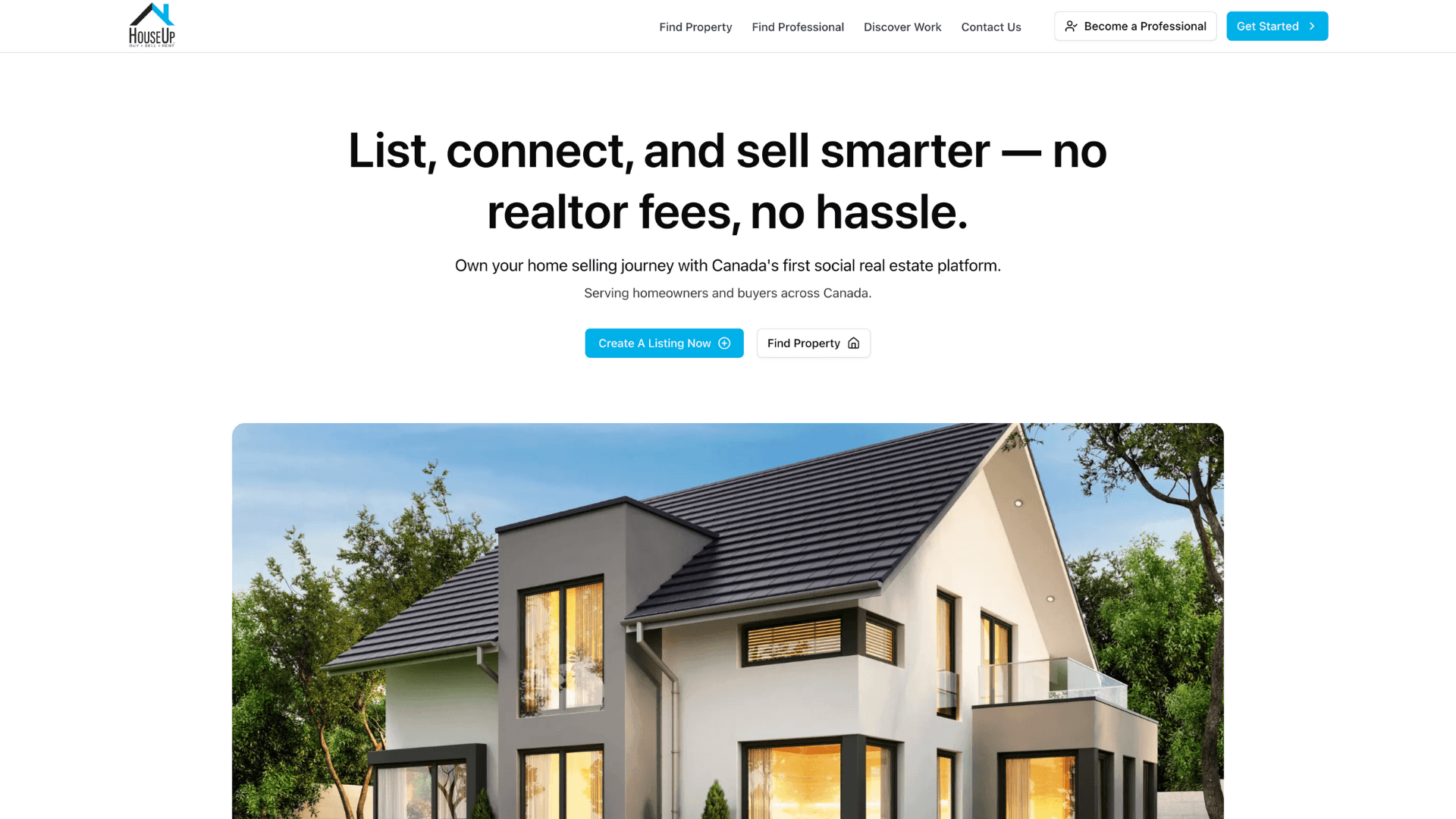Houseup's website