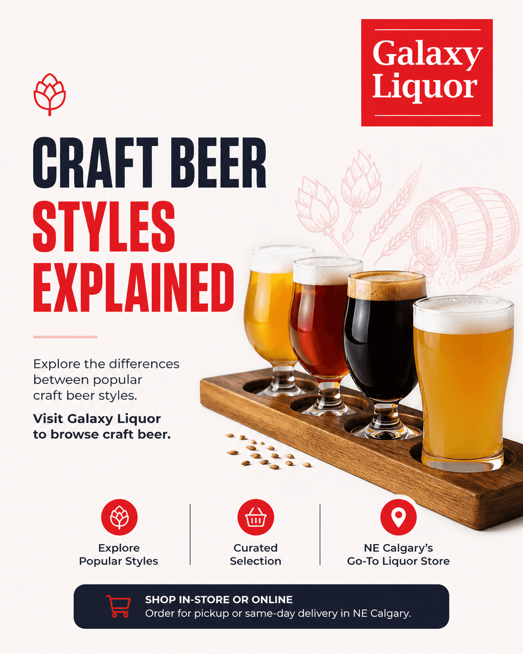 Social post Uplift designed for a liquor store