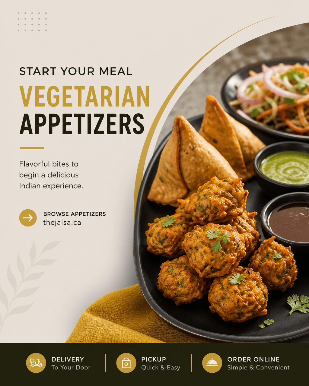 Social post Uplift designed for an Indian restaurant