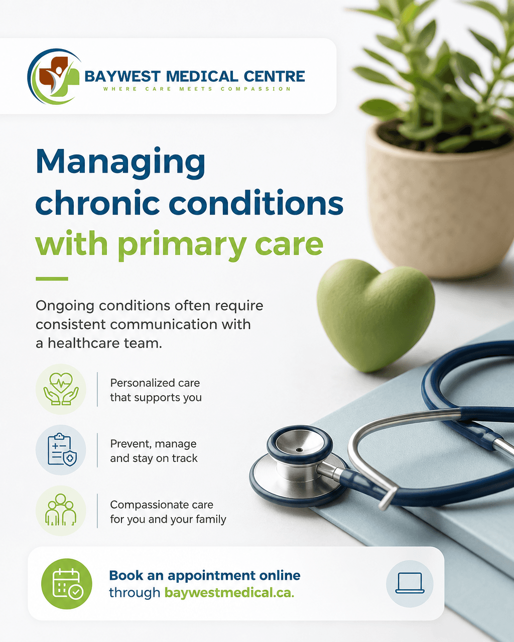 Social post Uplift designed for a medical clinic
