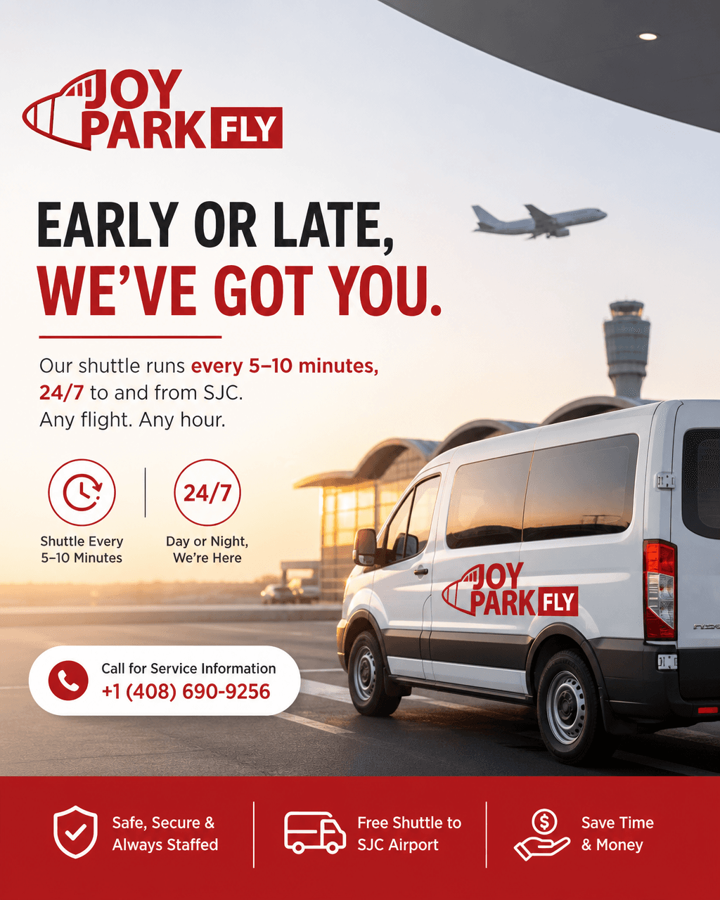 Social post Uplift designed for an airport parking company