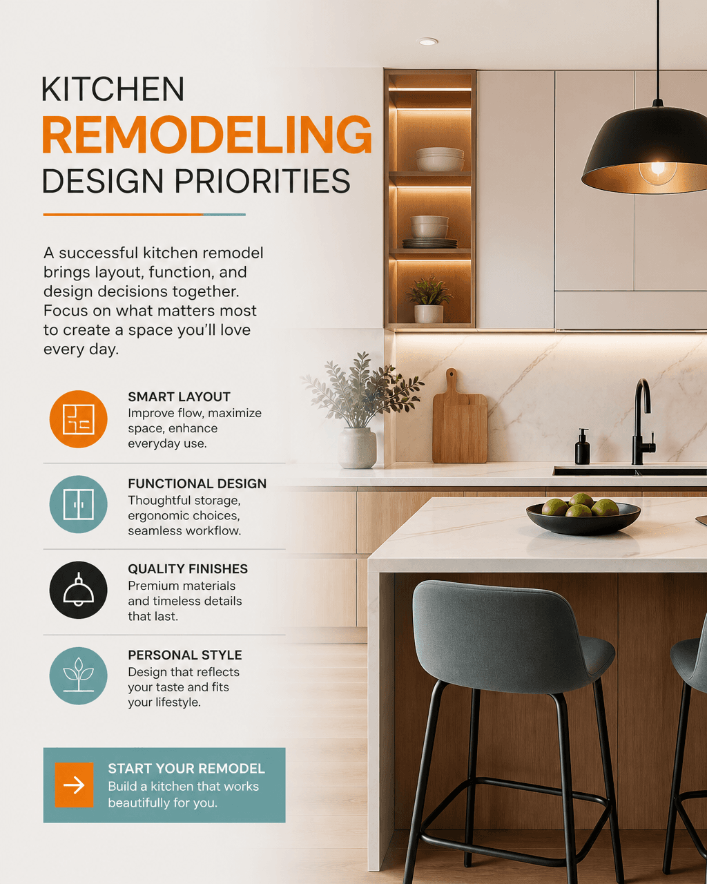 Social post Uplift designed for a kitchen renovations