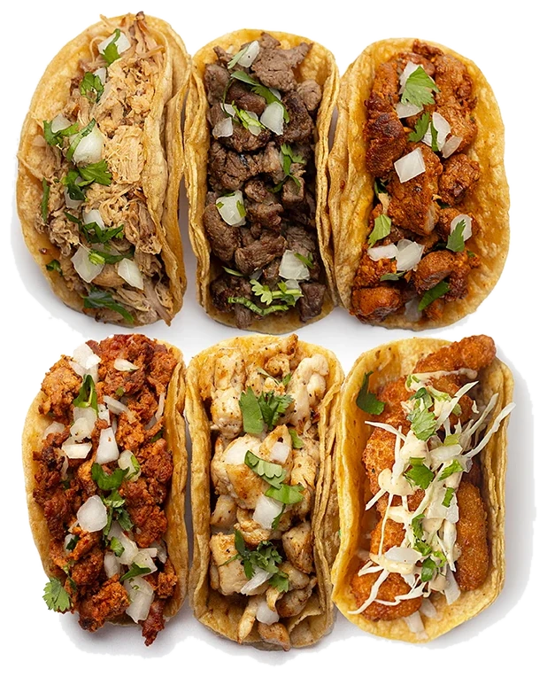Fresh tacos featured in the published catering article